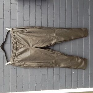 "Cato" 18W Black Faux Leather Pants